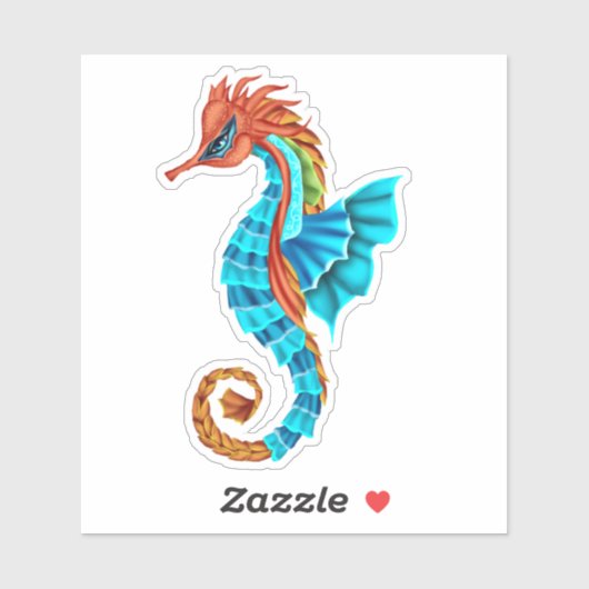 Colorful Seahorse Sticker (Vel)