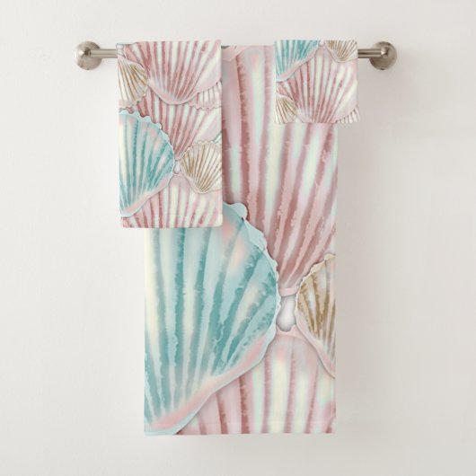 Colorful Seashell-cluster Bad Handdoek (Insitu)