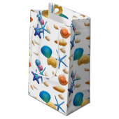 Colorful Seashells Beach Klein Cadeauzakje (Achterkant Gekanteld)