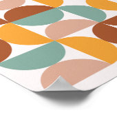 Colorful Semicircles Bold Minimalism Poster (Hoek)