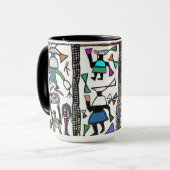 Colorful Senufu Coffee Cup Mok (Voorkant links)