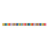 Colorful Serrate Stripes Painted Boho Pattern Lint (Voorkant)