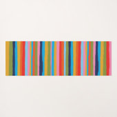 Colorful Serrate Stripes Pattern Yogamat (Achterkant (horizontaal))