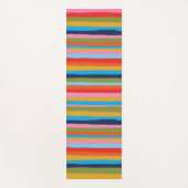 Colorful Serrate Stripes Pattern Yogamat (Voorkant)