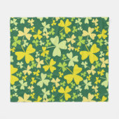 Colorful Shamrocks Fleece Deken (Voorkant (Horizontaal))