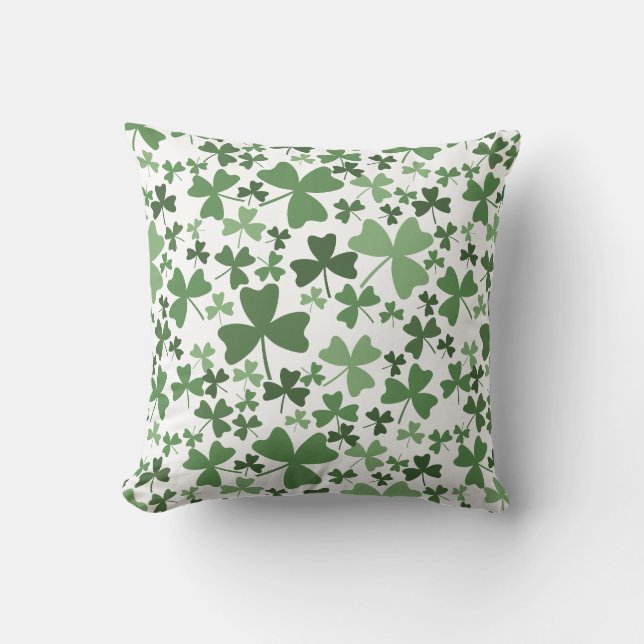 Colorful Shamrocks Kussen (Voorkant)