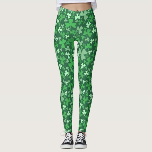 Colorful Shamrocks Leggings (Voorkant)