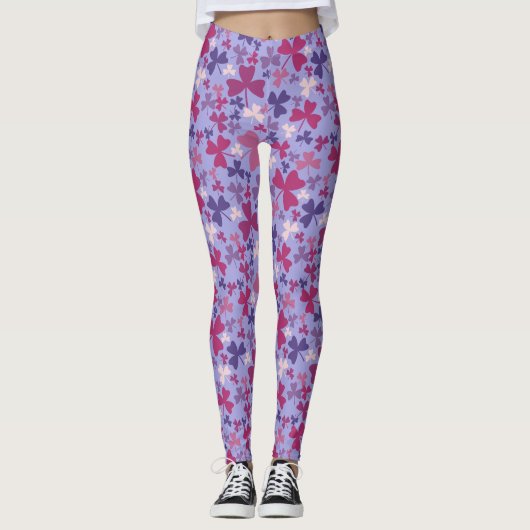 Colorful Shamrocks Leggings (Voorkant)