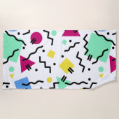 Colorful Shapes Abstract Art Pattern Strandlaken (Voorkant)