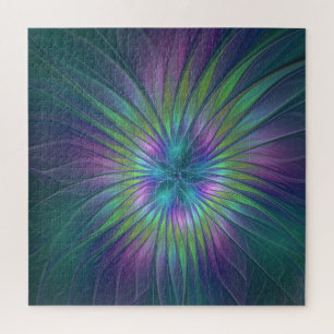 Colorful Shiny Fantasy Flower Abstract Fractal Art Legpuzzel