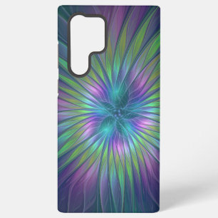 Colorful Shiny Fantasy Flower Abstract Fractal Art Samsung Galaxy Hoesje