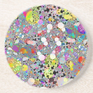 Colorful Shiny Stones Terrazzo Onderzetter