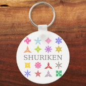 Colorful Shuriken Sleutelhanger (Voorkant)