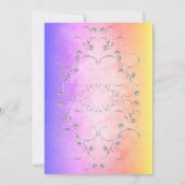 Colorful Silver Border Sweet 16 Invitation (Dos)