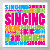 Colorful Singing Poster (Voorkant)