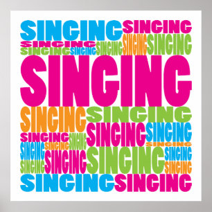 Colorful Singing Poster