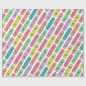 Colorful Skateboard Patroon  Cadeaupapier (Vlak)