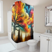 Colorful Skies Douchegordijn (In situ)