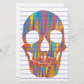 Colorful Skull Briefpapier (Voorkant / Achterkant)