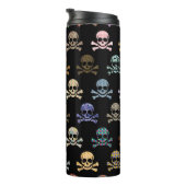 Colorful Skull & Crossbones Thermosbeker (Geroteerd rechts)