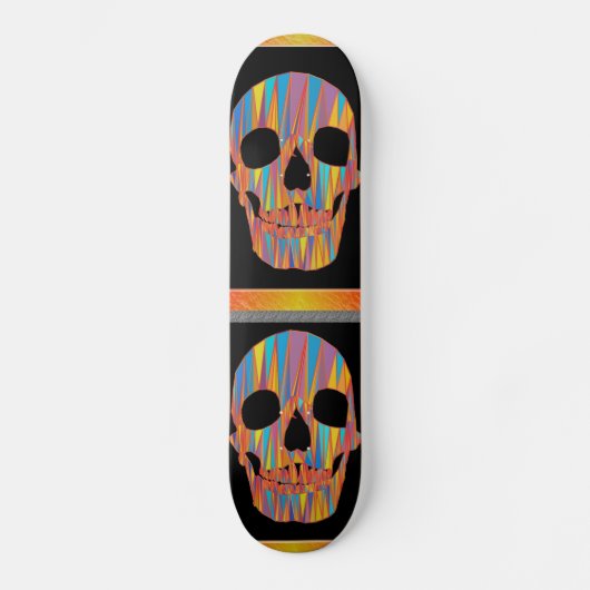 Colorful Skull Skateboard (Voorkant)