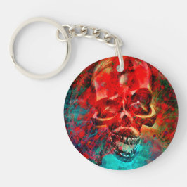 Colorful skull sleutelhanger