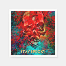 Colorful skull. Stay Spooky Servet