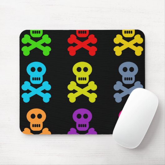 Colorful Skulls Muismat (Met muis)