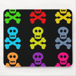 Colorful Skulls Muismat