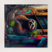 Colorful Sloth Puzzle Legpuzzel (Horizontaal)