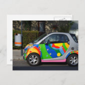 Colorful Smart Car Briefkaart (Voorkant / Achterkant)