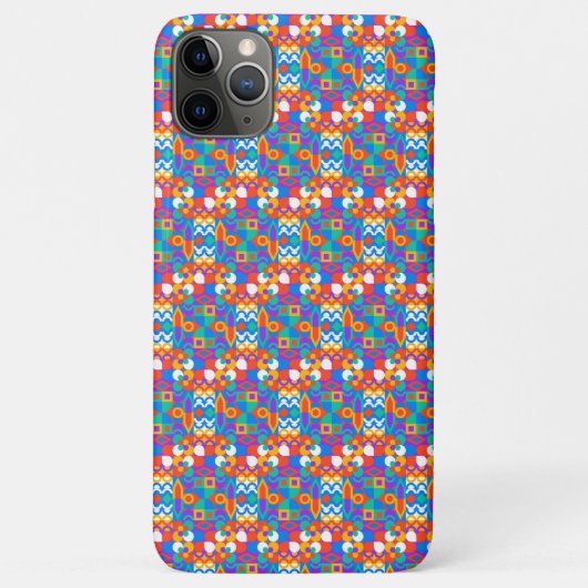 Colorful smartphone case with abstract geometric (Achterkant)