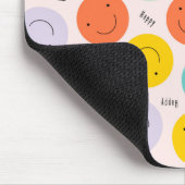Colorful Smilling Happy Face Pattern Muismat (Hoek)
