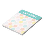 Colorful Smilling Happy Face Pattern Notitieblok (Gedraaid)