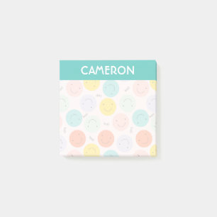 Colorful Smilling Happy Face Pattern Post-it® Notes