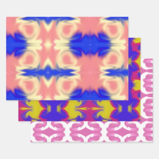 Colorful Smudge Inpakpapier Vel (Set)