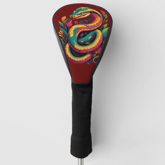 Colorful Snake Golfheadcover (Voorkant)