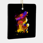 Colorful Snake Keramisch Ornament (Rechts)