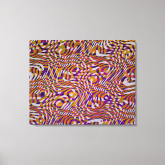 Colorful Snake Styles Pattern Design  Canvas Afdruk