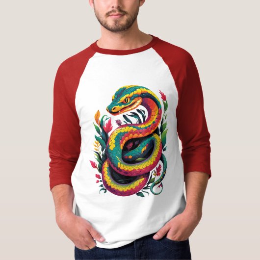 Colorful Snake T-shirt (Voorkant)