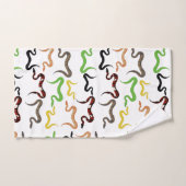 Colorful Snakes Python Reptile Patroon Bad Handdoek (Handdoek)