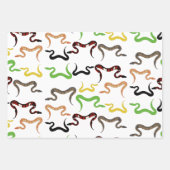 Colorful Snakes Python Reptile Patroon Inpakpapier Vel (Voorkant 2)
