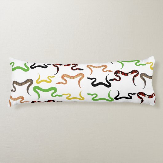 Colorful Snakes Python Reptile Patroon Lichaamskussen (Voorkant)
