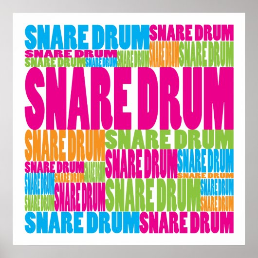 Colorful Snare Drum Poster (Voorkant)