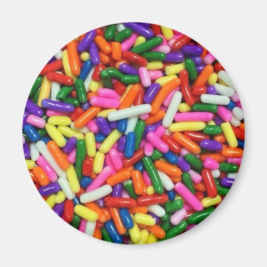 Colorful Snoep Sprinkles Magneet (Voorkant)