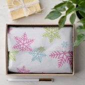 Colorful Snowflake Pattern – Festive Winter Design Tissuepapier (Geschenk)