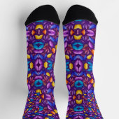 Colorful socks with intricate, symmetrical pattern sokken (Top)