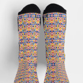 Colorful socks with vibrant geometric patterns  sokken (Top)