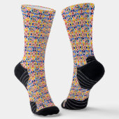 Colorful socks with vibrant geometric patterns  sokken (Gebogen)