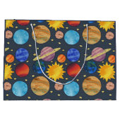 Colorful Solar System Groot Cadeauzakje (Achterkant)